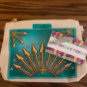 Thursday Friday canvas pouch/wristlet